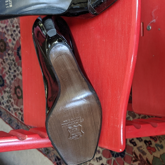 Stuart Weitzman black criss cross heels, 7.5 - Picture 2 of 2